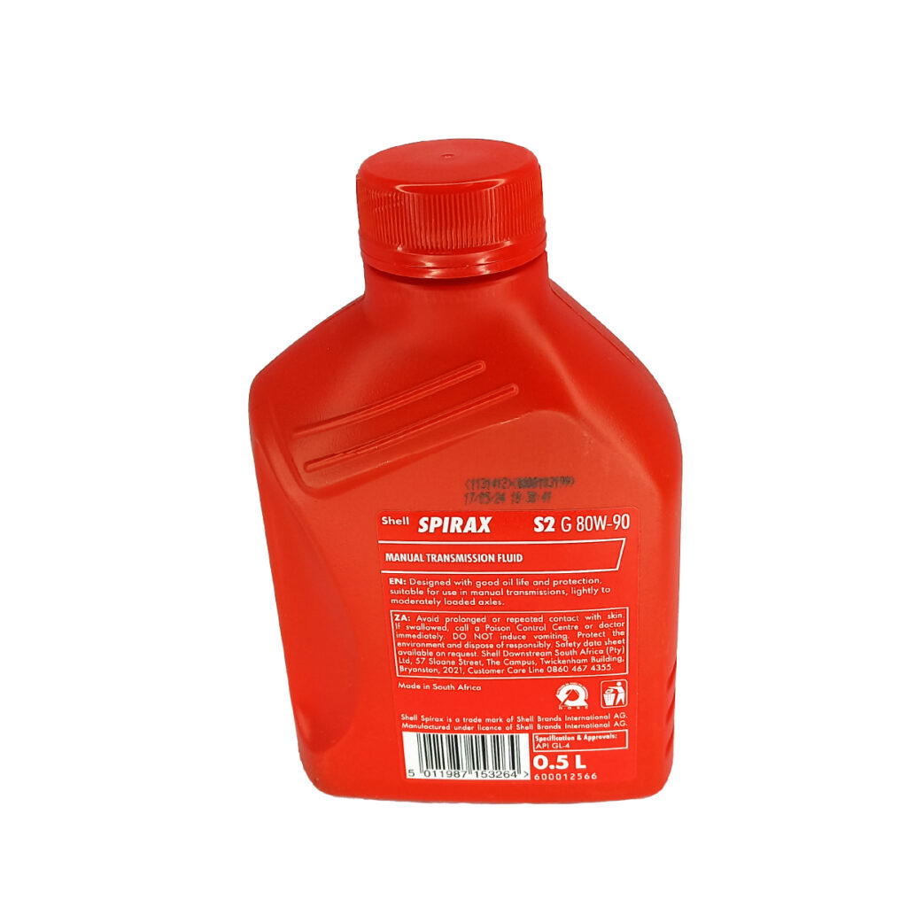 Shell SPIREX G80W90 Transmission Oil Manual 500ml