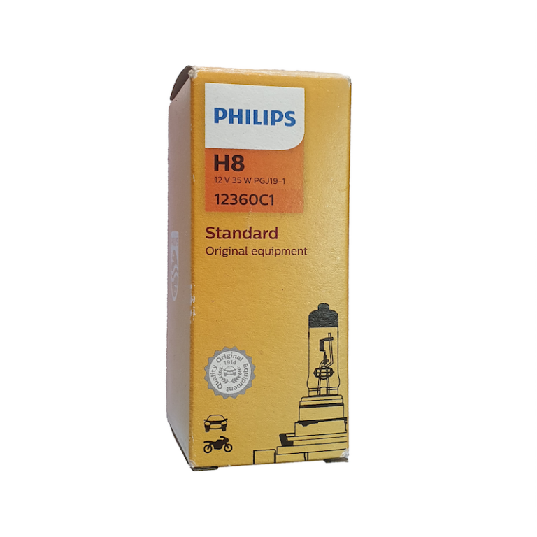 Philips H8 Single Filament Halogen Standard Automotive Globe