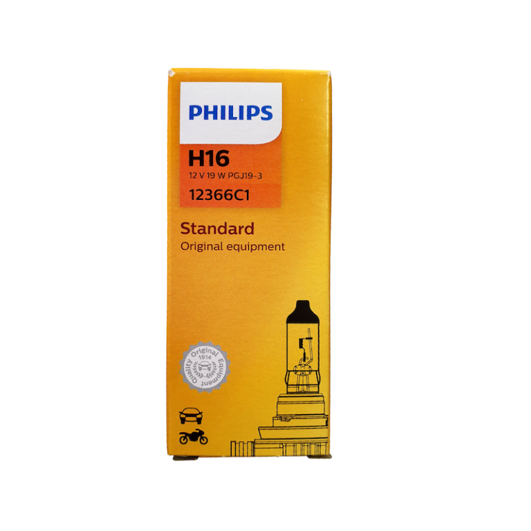 Philips H16 Single Filament Halogen Standard Automotive Globe