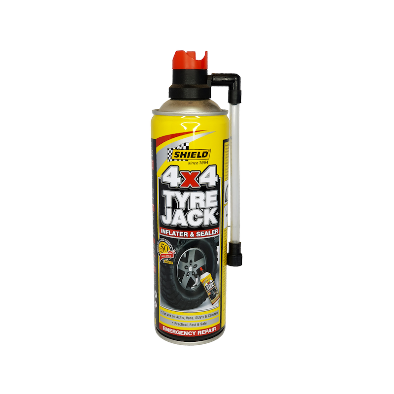 Shield 4X4 Tyre Jack Inflator and Sealer 500ml